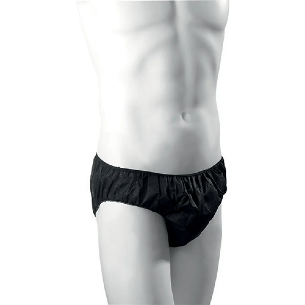 SLIPS NOIRS HOMME - SACHET DE 20 PIECES
