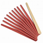 LIMES EMERISEES ROUGES 18 CM / SACHET 10 -NS