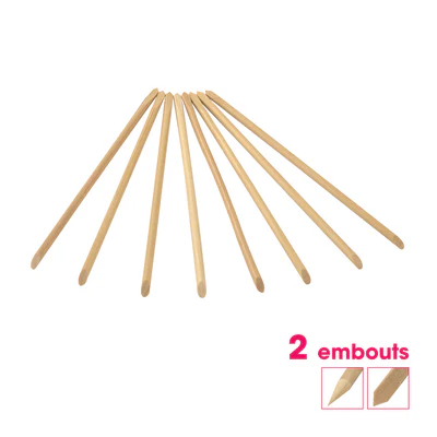 BATONNETS BOIS 9cm / SACHET DE 10